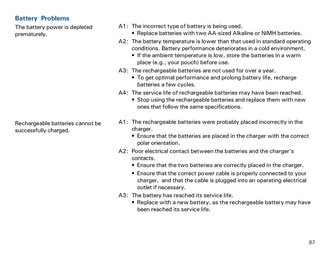 Microtek MKT-1300a manual Battery Problems 