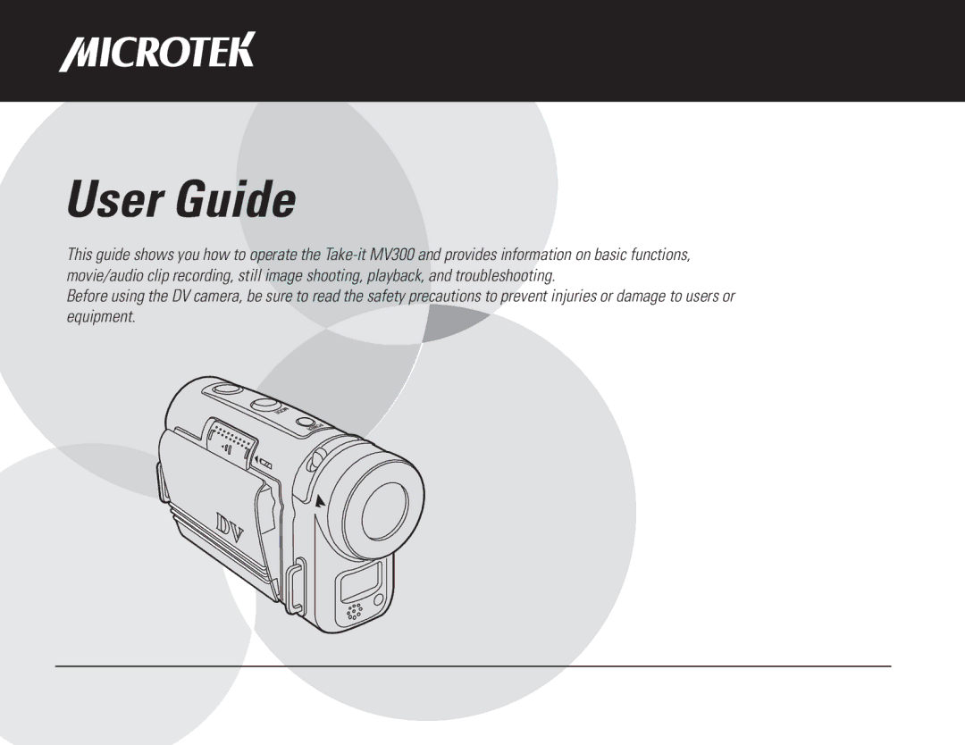 Microtek MV300 manual User Guide 