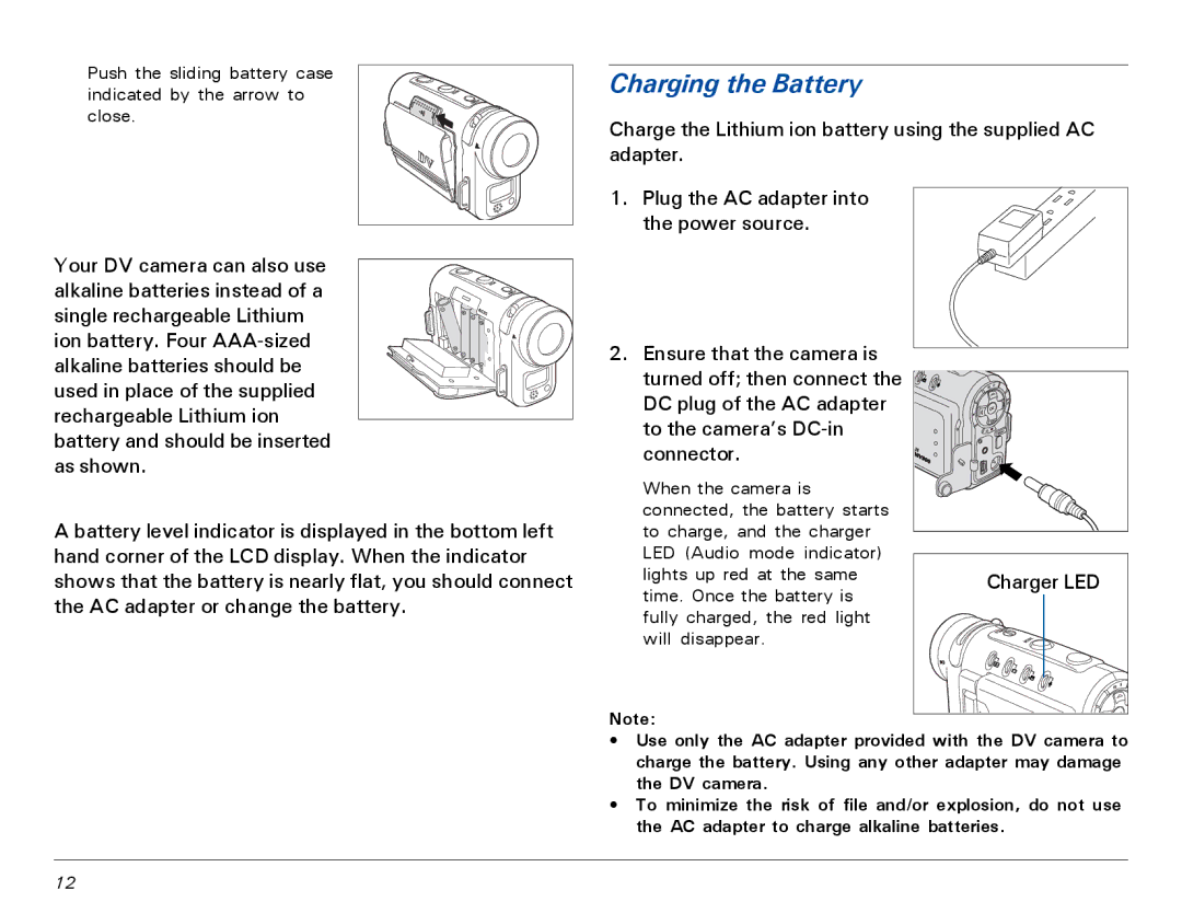 Microtek MV300 manual Charging the Battery 