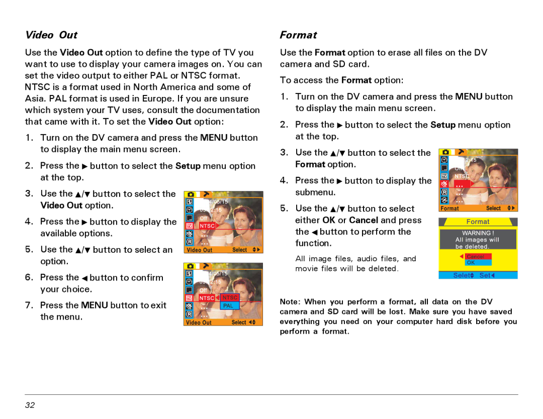 Microtek MV300 manual Video Out, Format 