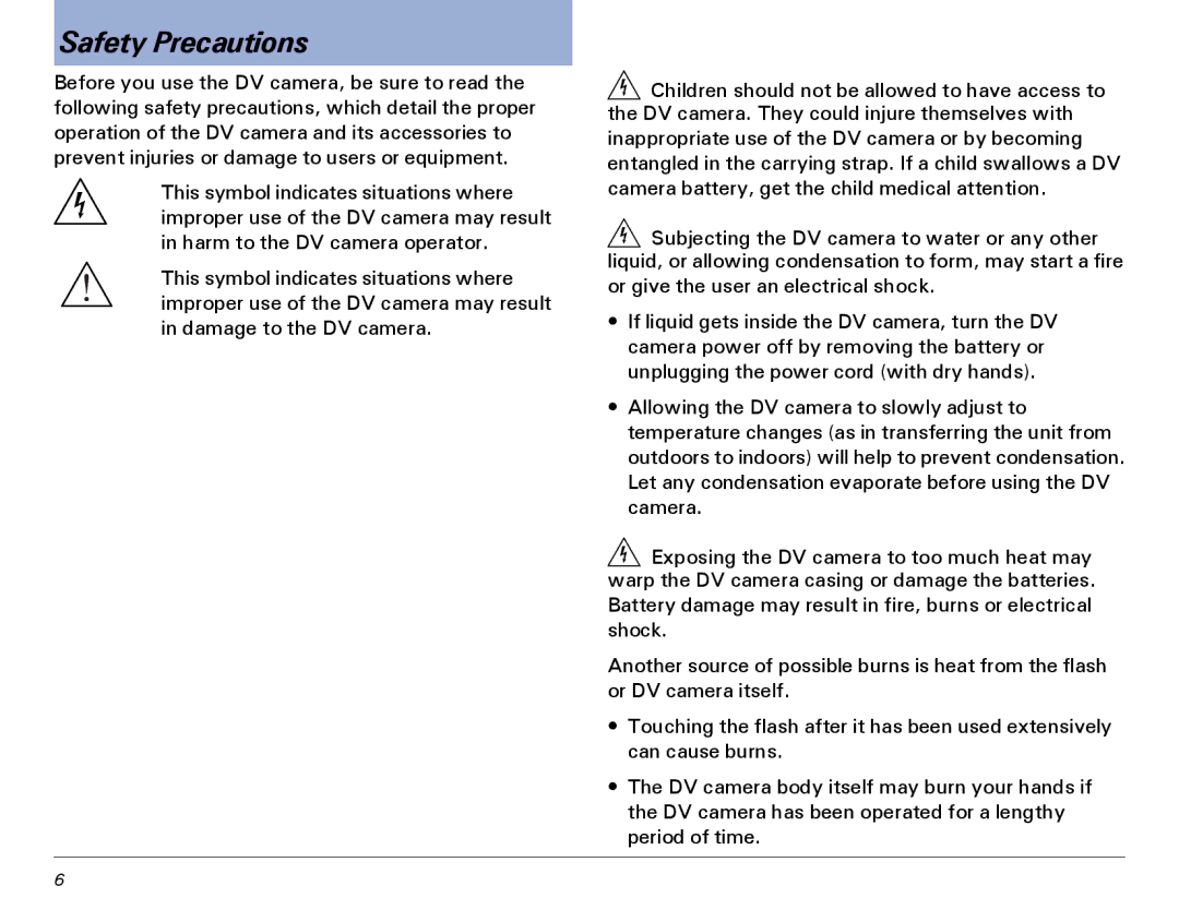 Microtek MV300 manual Safety Precautions 