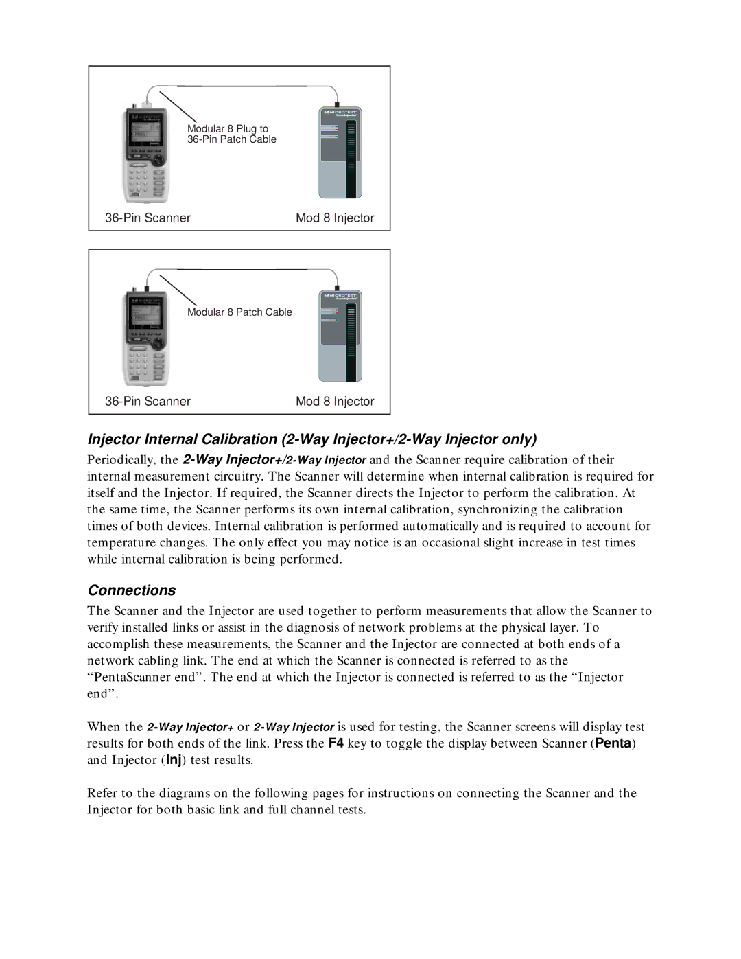 Microtest TSB-67 - 568A Annex E manual Connections 