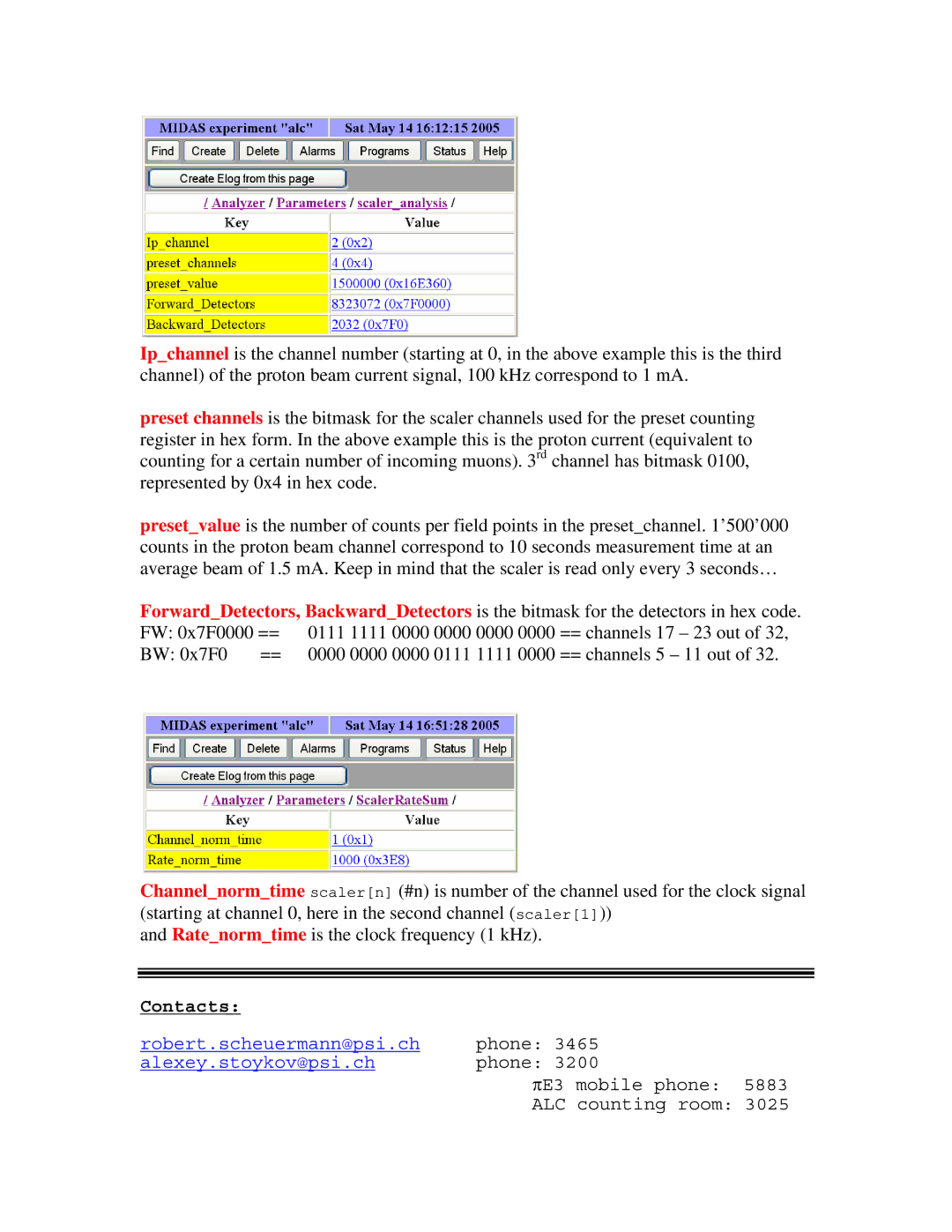 Midas Consoles SR35 user manual Contacts 