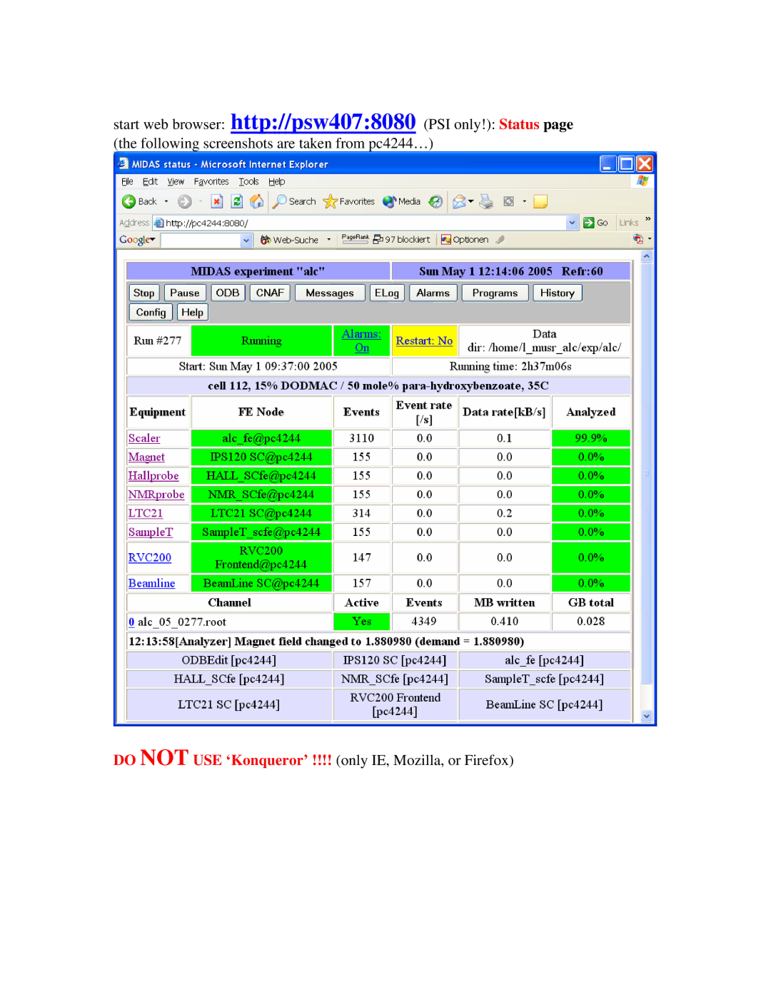 Midas Consoles SR35 user manual 