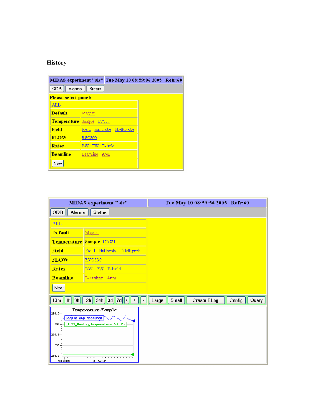 Midas Consoles SR35 user manual History 