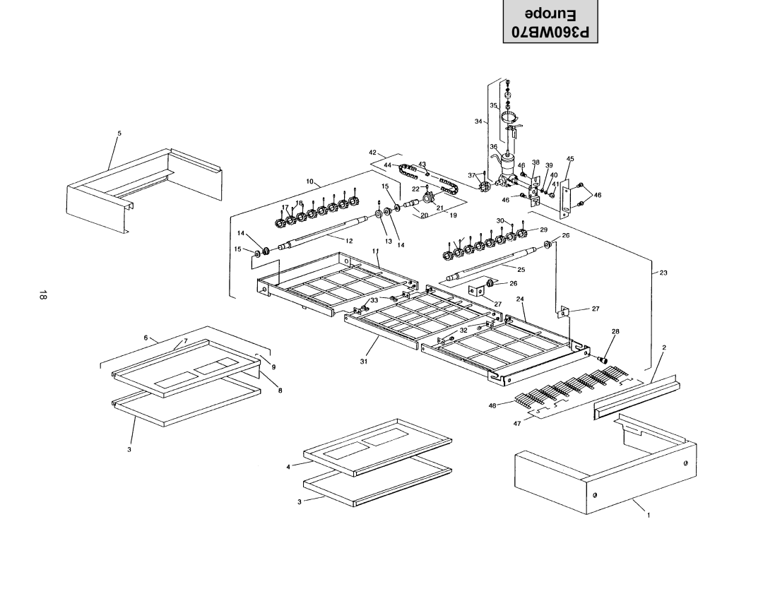 Middleby Cooking Systems Group PS360WB70-L, PS360WB70-U manual Europe P360WB70 