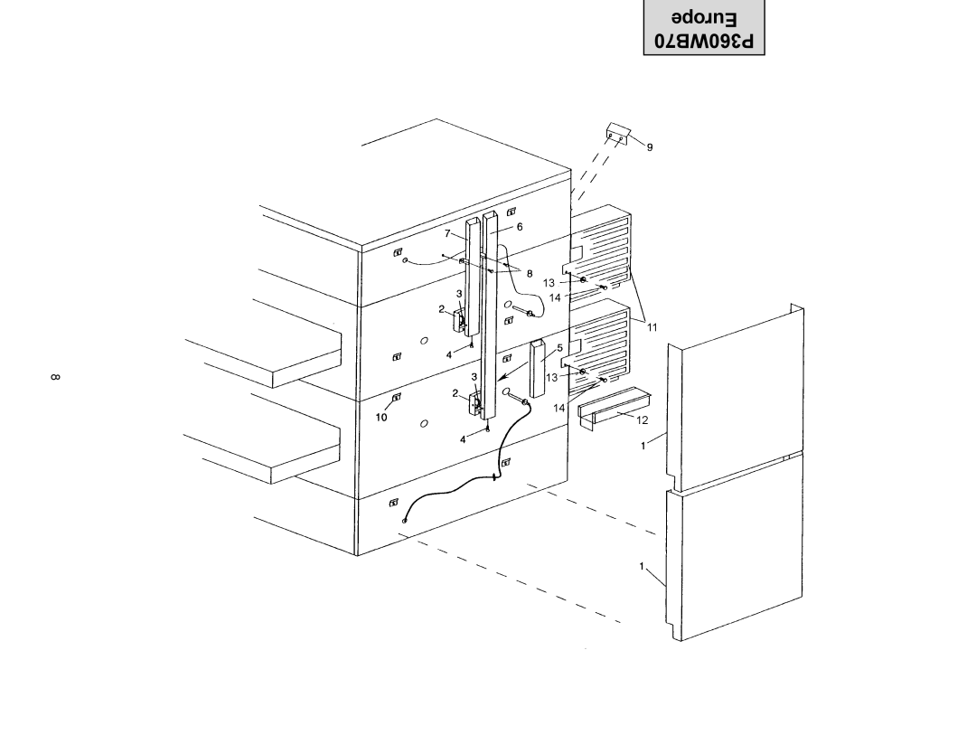 Middleby Cooking Systems Group PS360WB70-L, PS360WB70-U manual Europe P360WB70 