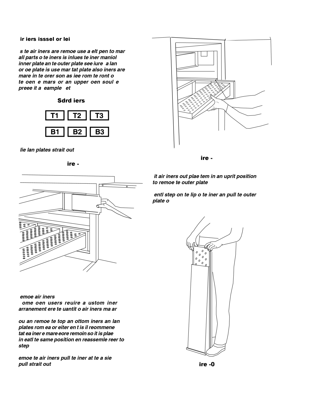 Middleby Cooking Systems Group PS520E operation manual Standard Fingers, Air Fingers Disassembly For cleaning 