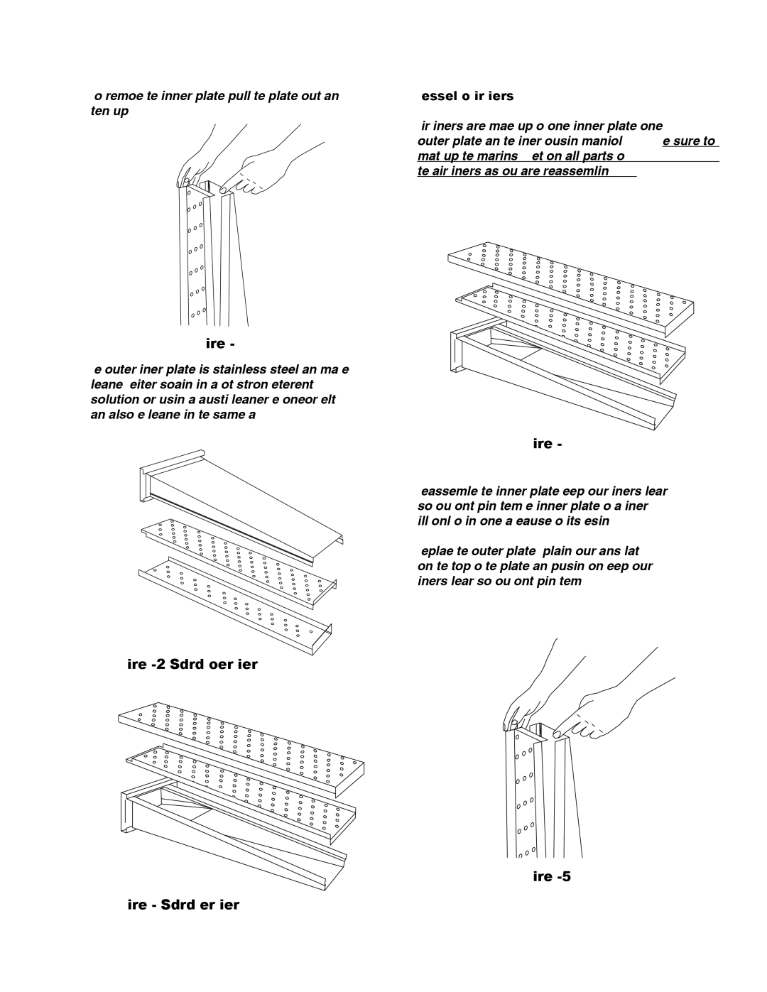 Middleby Cooking Systems Group PS520E operation manual Standard Lower Finger, Reassembly of Air Fingers 