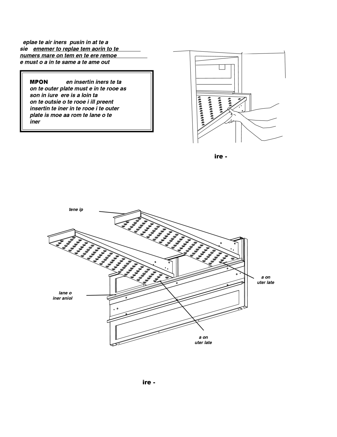 Middleby Cooking Systems Group PS520E operation manual Extended Lip Tab on Outer Plate Flange Finger Manifold 