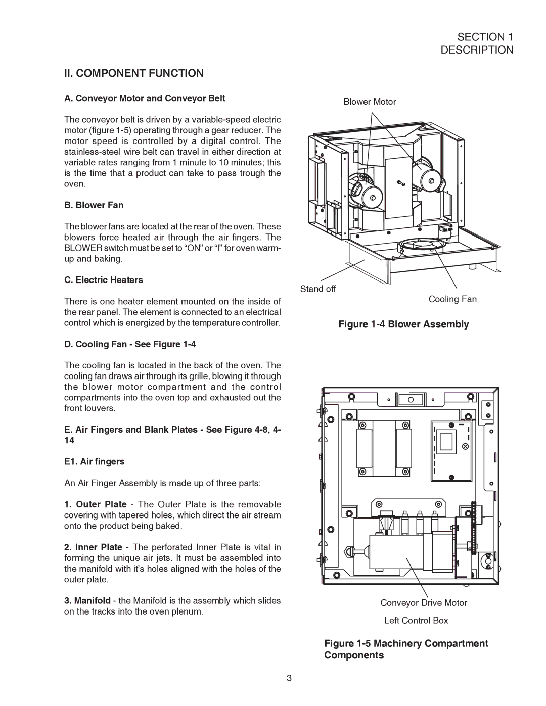 Middleby Cooking Systems Group PS520E operation manual II. Component Function 