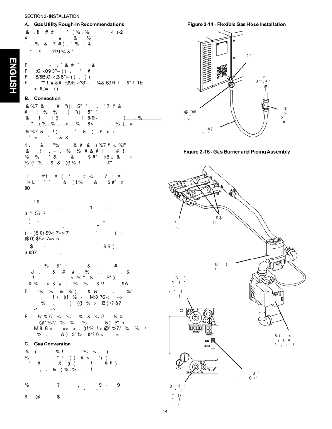 Middleby Cooking Systems Group PS536 manual Gas Utility Rough-In Recommendations, Gas Conversion 