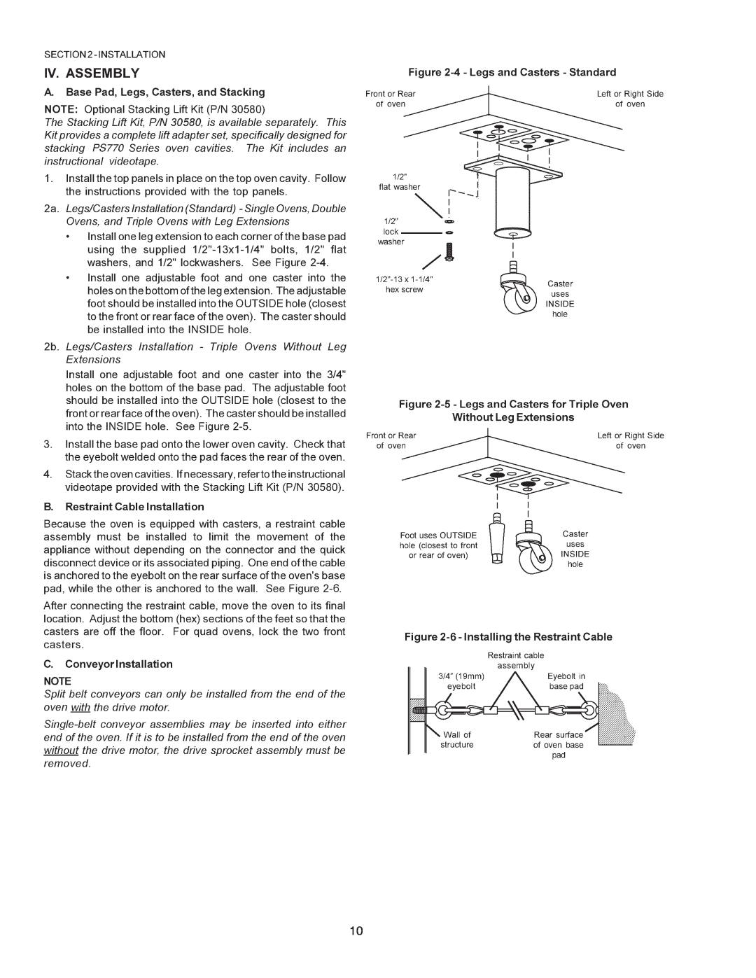 Middleby Cooking Systems Group PS770 installation manual 