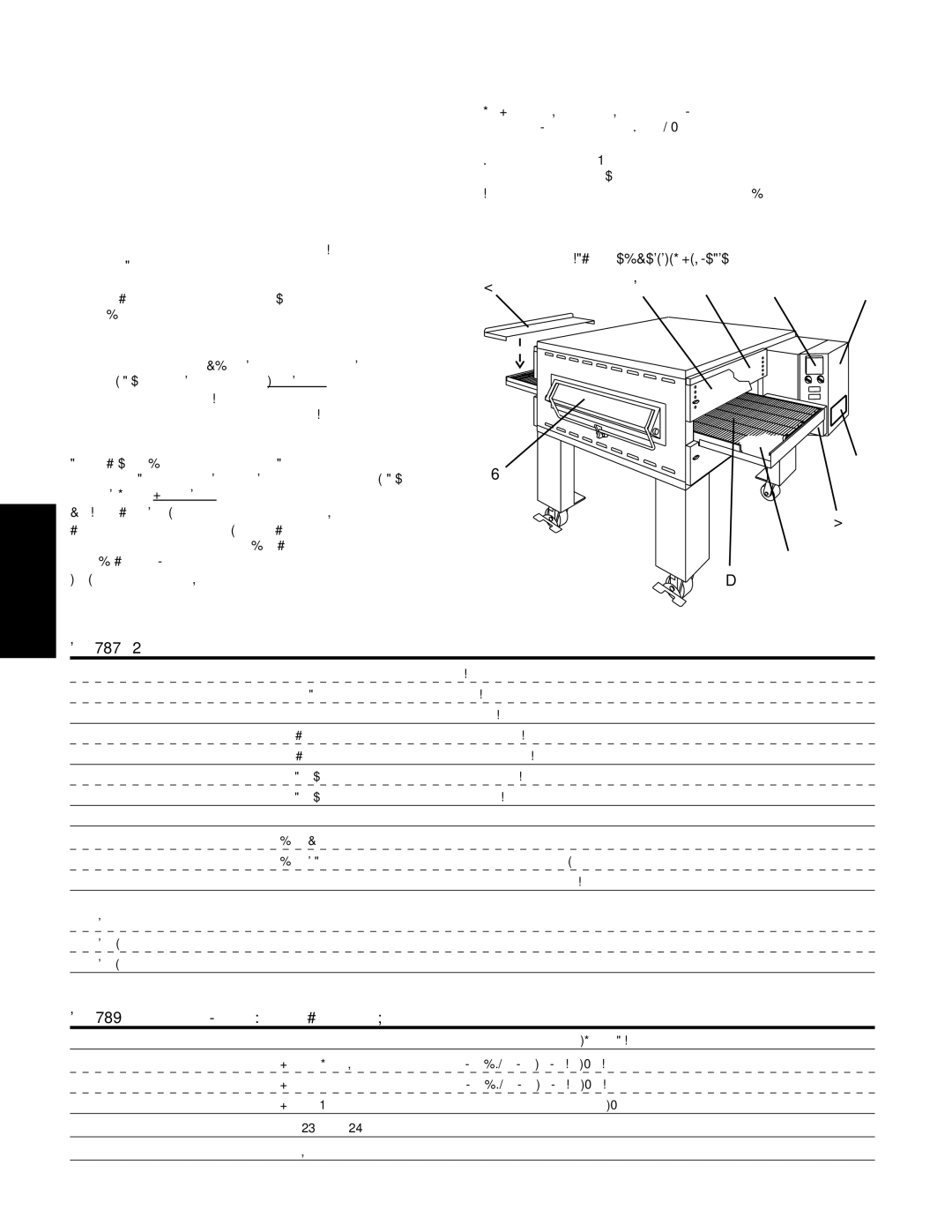 Middleby Marshall Model PS536 installation manual SECCIÓN1DESCRIPCIÓN, III. Especificaciones DEL Horno 