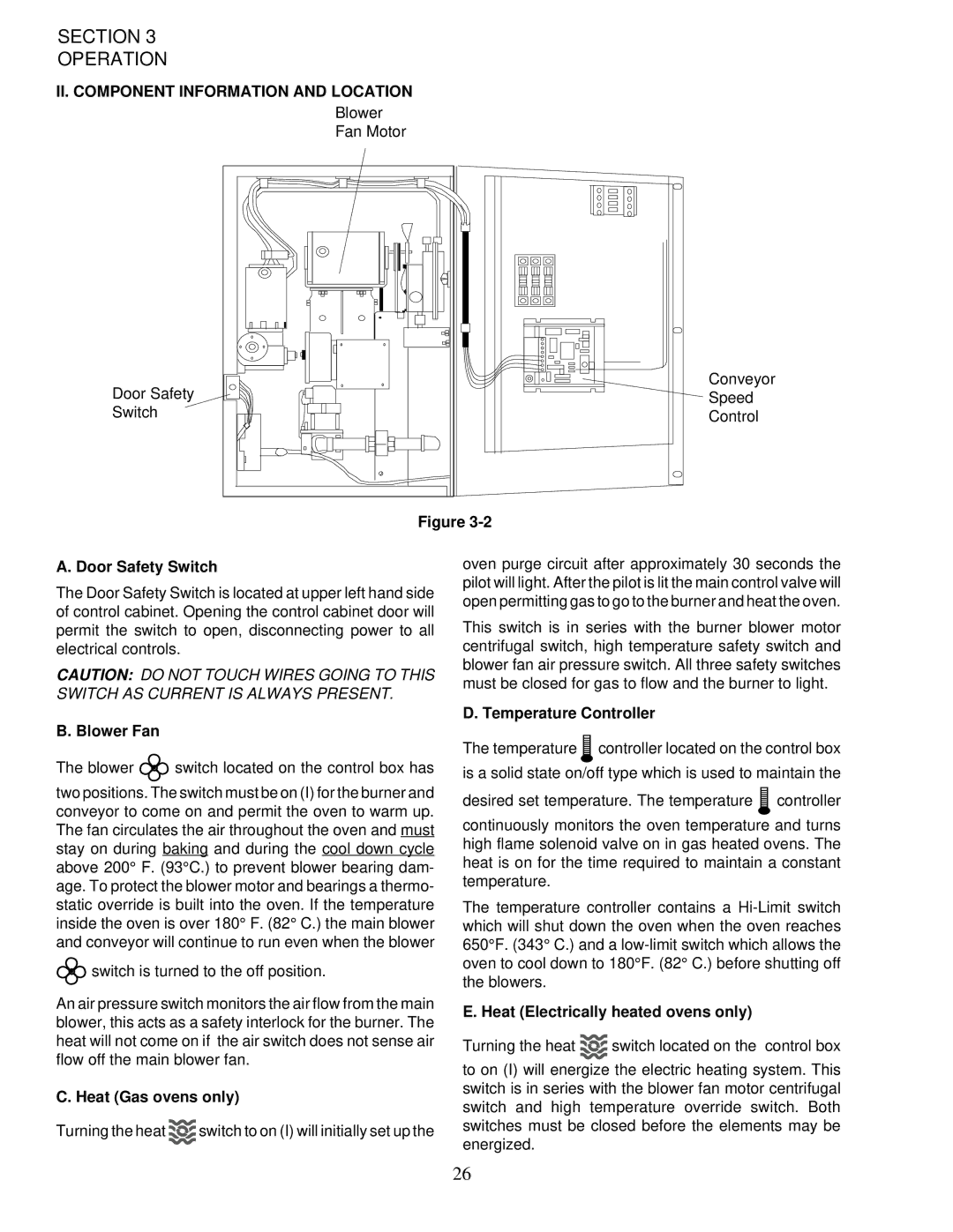 Middleby Marshall PS200-R68 installation manual II. Component Information and Location 