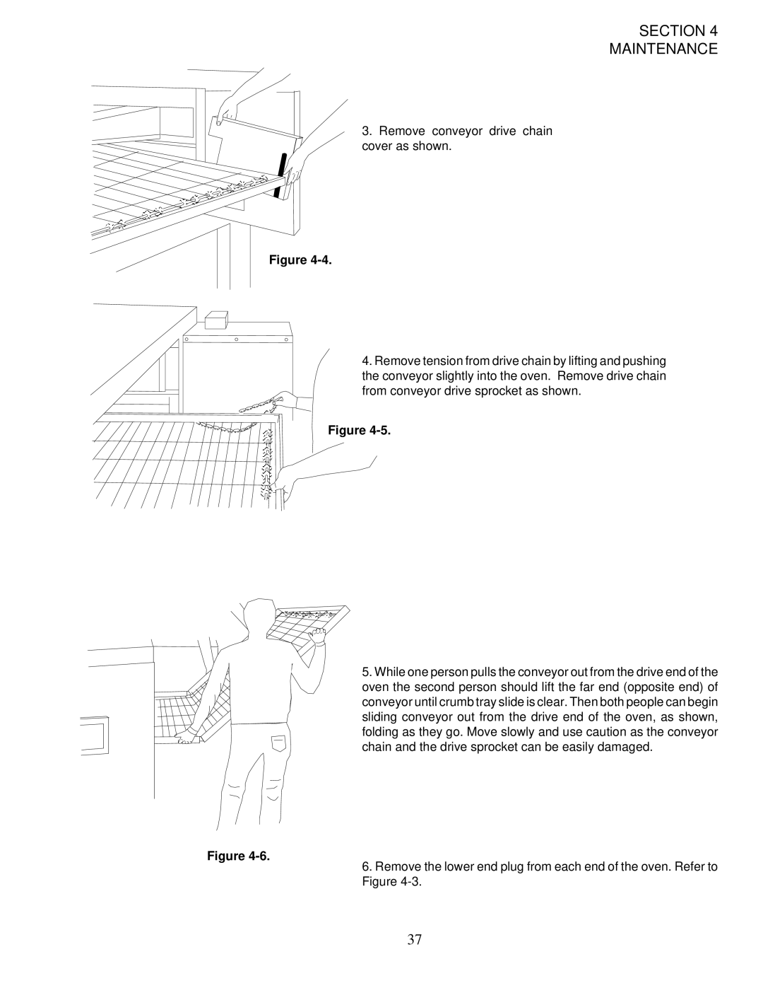 Middleby Marshall PS200-R68 installation manual Section Maintenance 