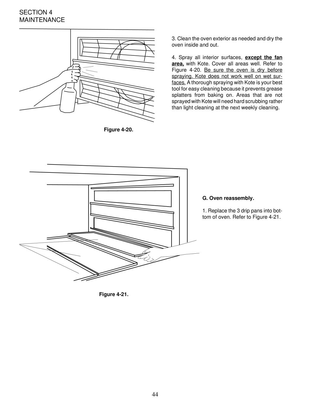 Middleby Marshall PS200-R68 installation manual Oven reassembly 