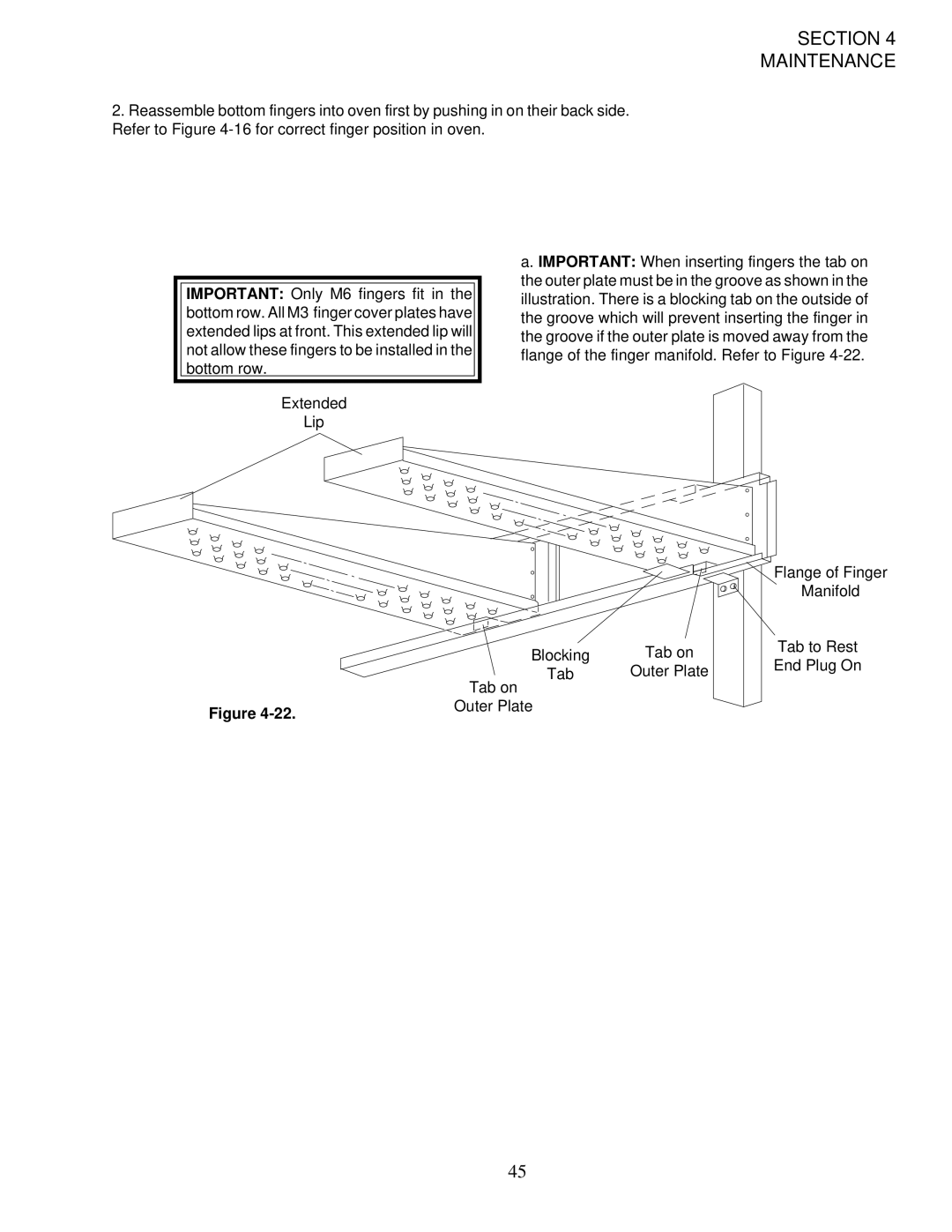 Middleby Marshall PS200-R68 installation manual Section Maintenance 