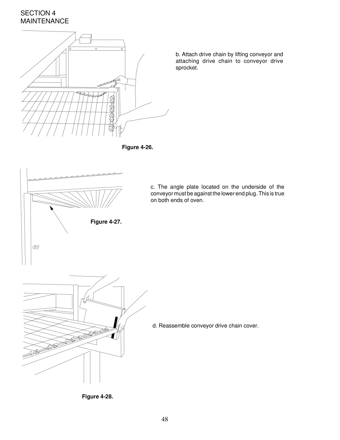 Middleby Marshall PS200-R68 installation manual Section Maintenance 