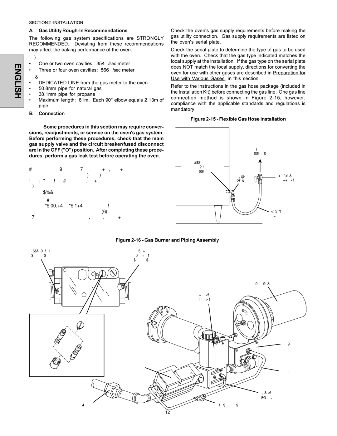 Middleby Marshall PS360WB-U, PS360-L installation manual Gas Utility Rough-In Recommendations, Gas Meter, Gas Line 