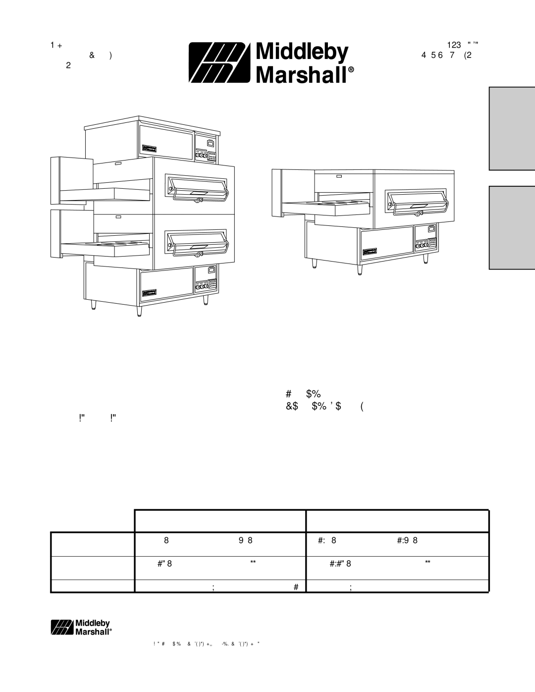 Middleby Marshall PS360-L PS300 serien gas- og elektriske ovne, Reguleret opvarmningszone Regulerede opvarmningszoner 