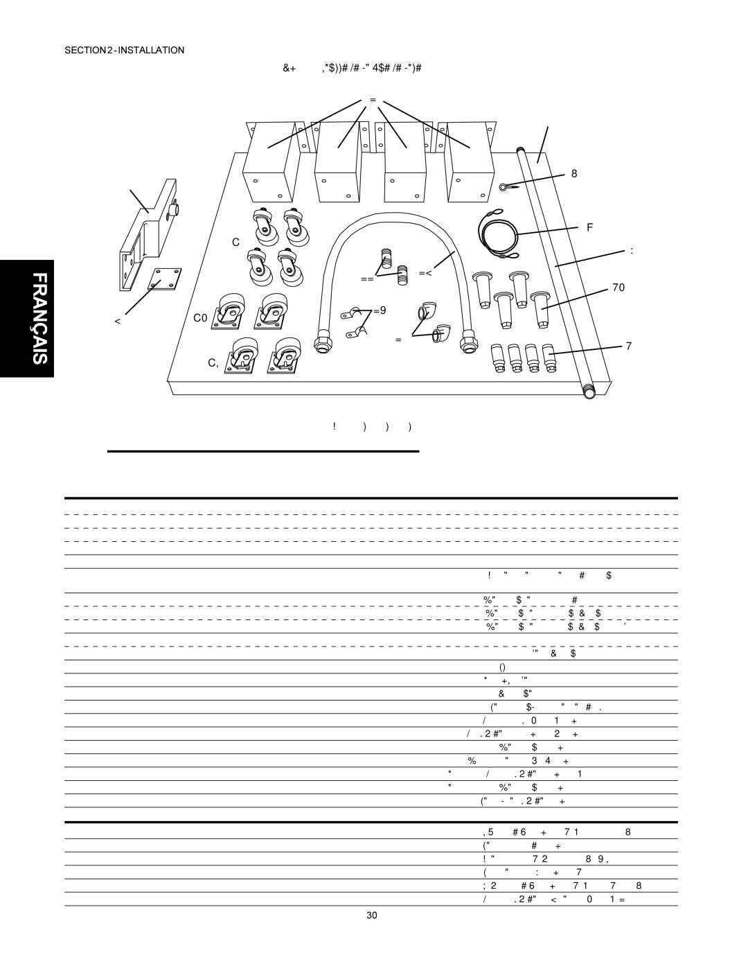 Middleby Marshall PS500 installation manual Trousse DE Plaque DE Pose voir Figure, Quantité 