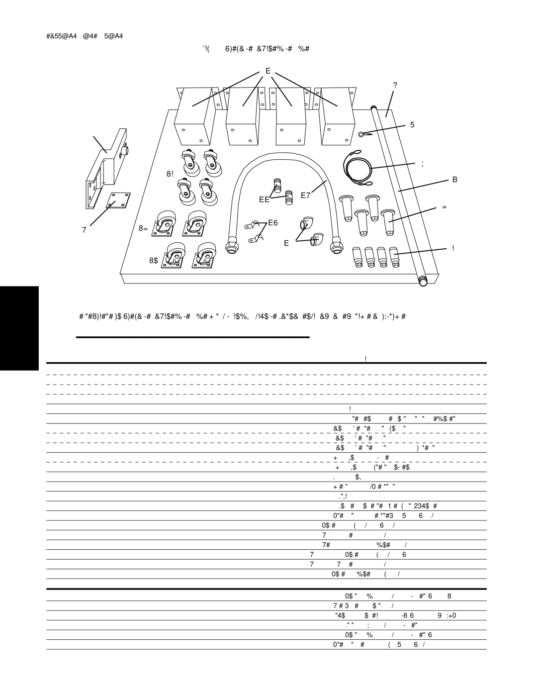 Middleby Marshall PS500 installation manual Juego DE Cojines DE Base ver Figura, Cantidad 