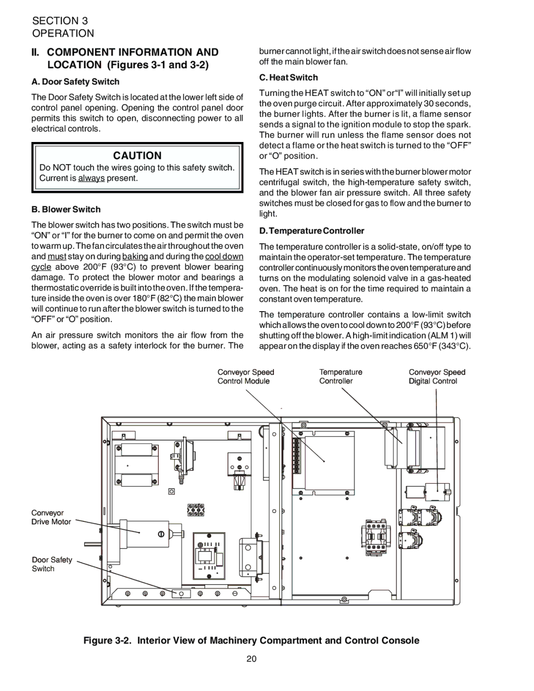 Middleby Marshall PS536ES installation manual II. Component Information and Location Figures 3-1 