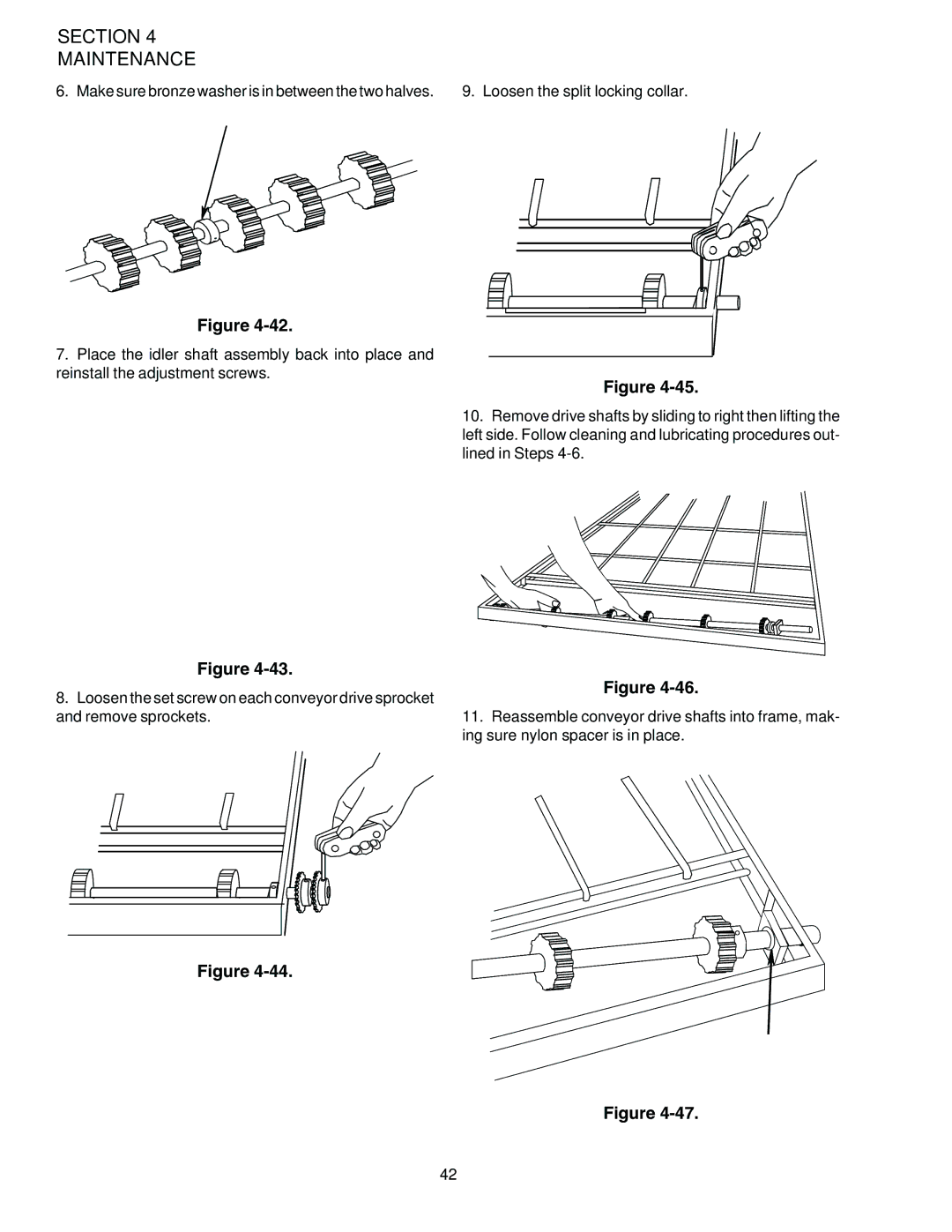 Middleby Marshall PS536ES installation manual Section Maintenance 