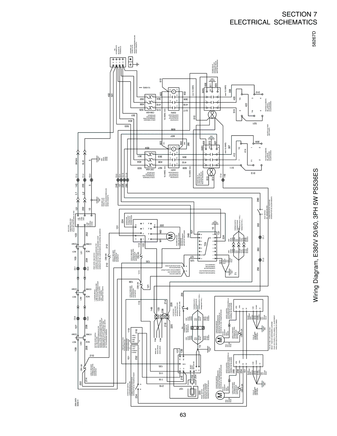 Middleby Marshall PS536ES installation manual Electrical Schematics Section 