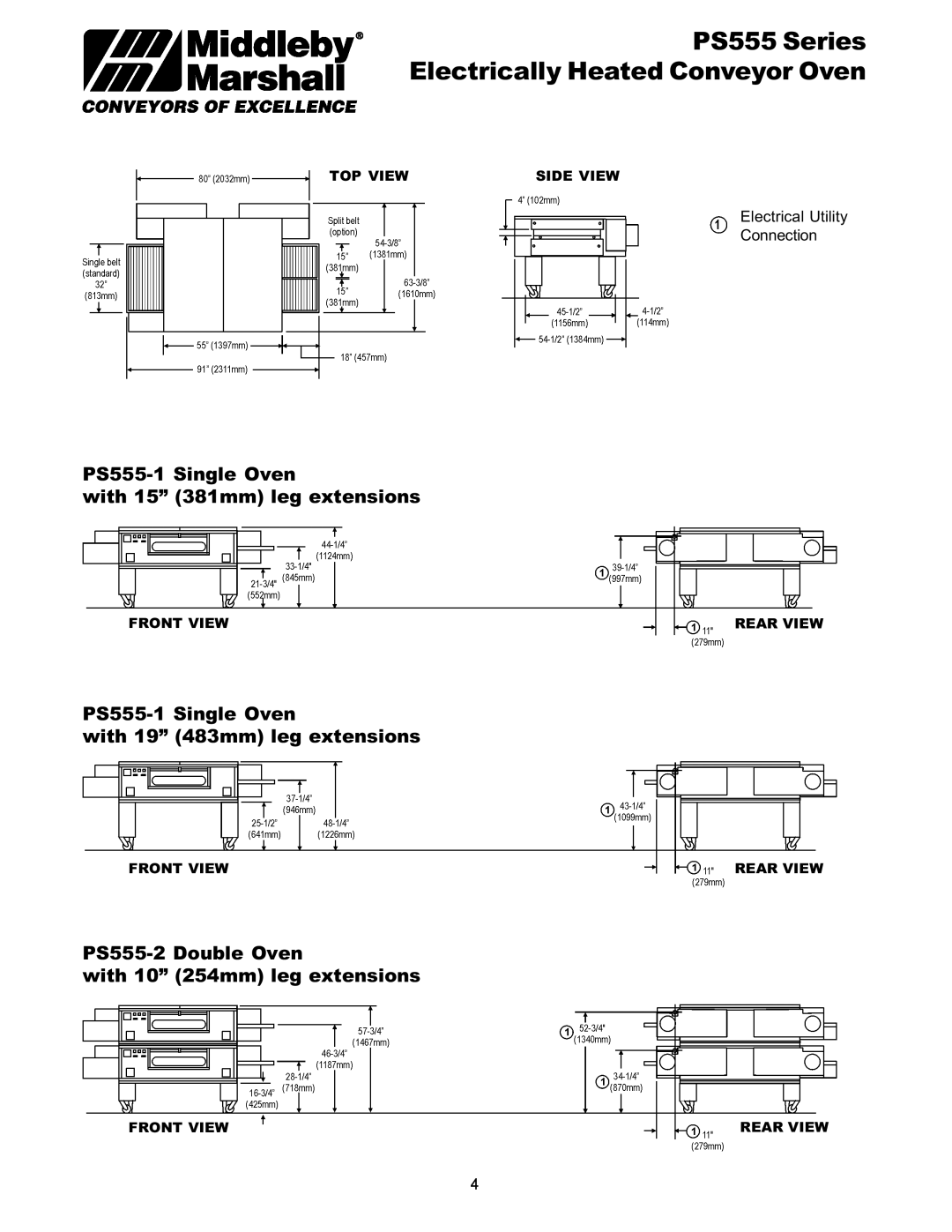 Middleby Marshall PS555 manual „ƒ…† ‡„ˆ 