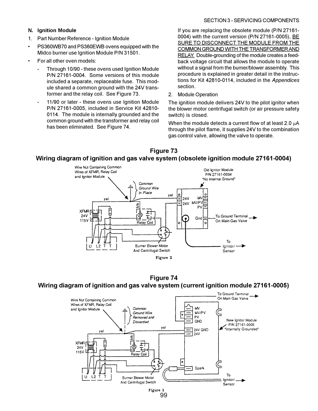 Middleby Marshall PS220, PS570, PS360, PS200, PS555, PS224 PS310 manual Ignition Module 