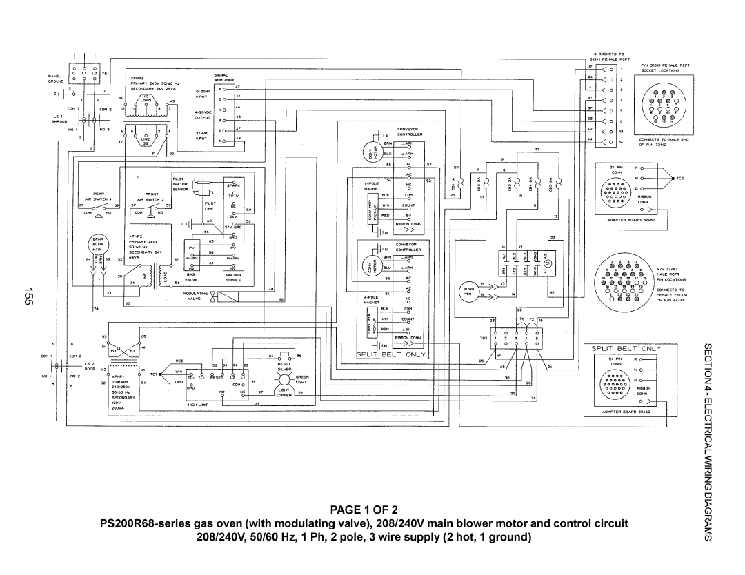 Middleby Marshall PS570, PS360, PS200, PS555, PS220, PS224 PS310 manual 155 