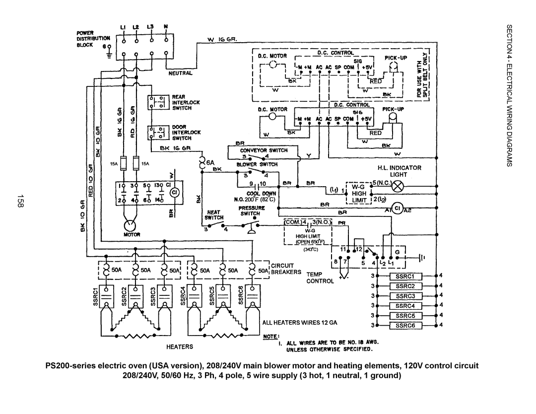 Middleby Marshall PS555, PS570, PS360, PS200, PS220, PS224 PS310 manual 158 