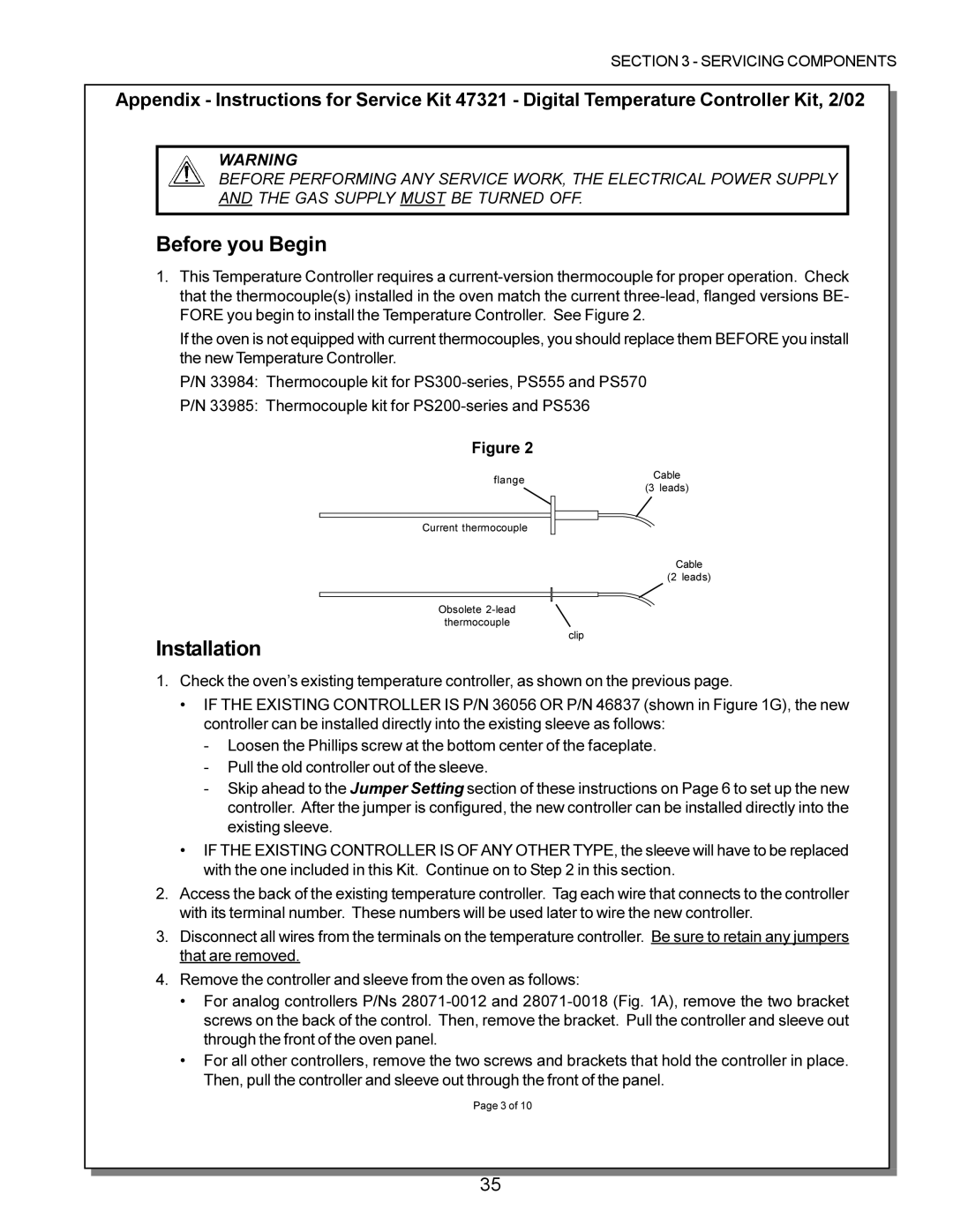 Middleby Marshall PS570, PS360, PS200, PS555, PS220, PS224 PS310 manual Before you Begin 