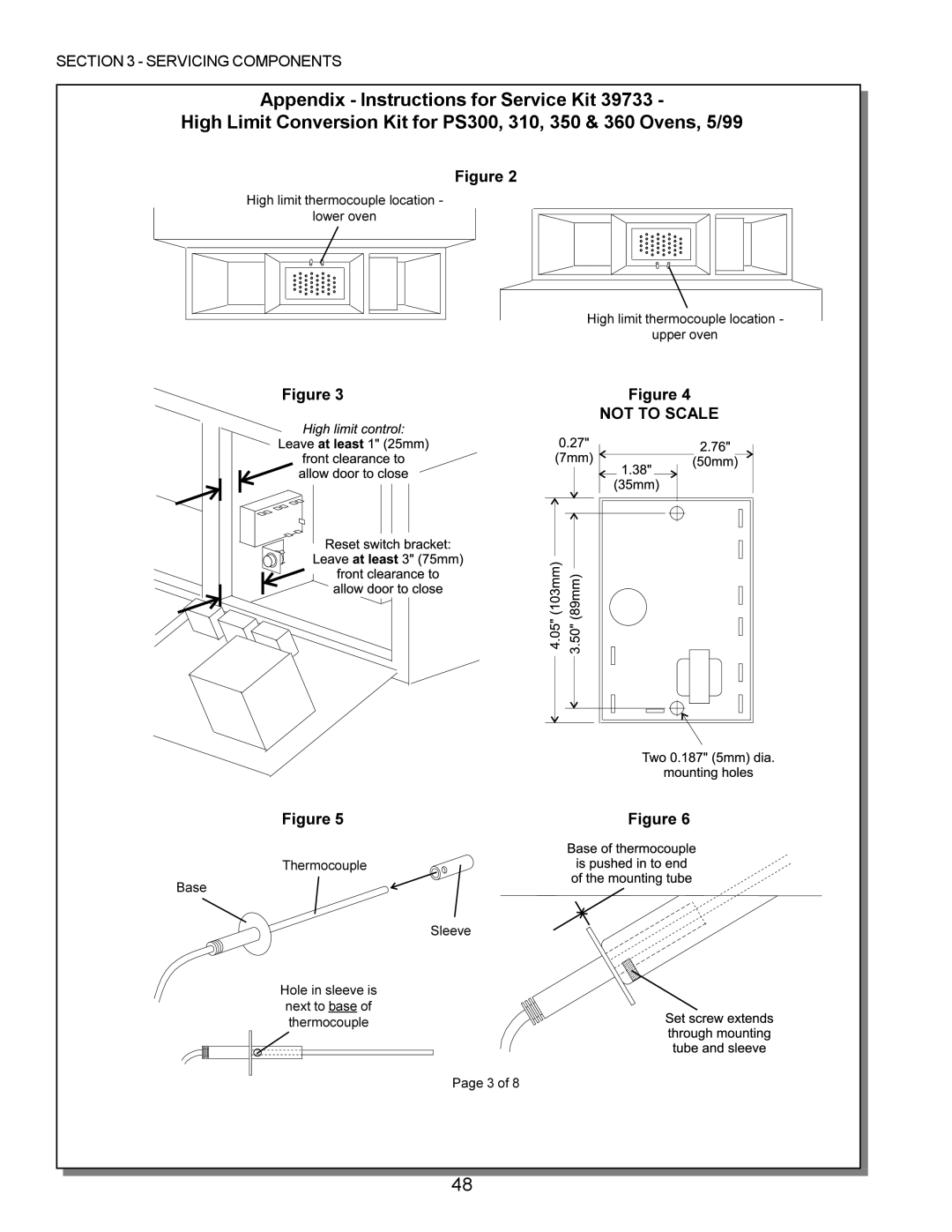 Middleby Marshall PS360, PS570, PS200, PS555, PS220, PS224 PS310 manual Not to Scale 