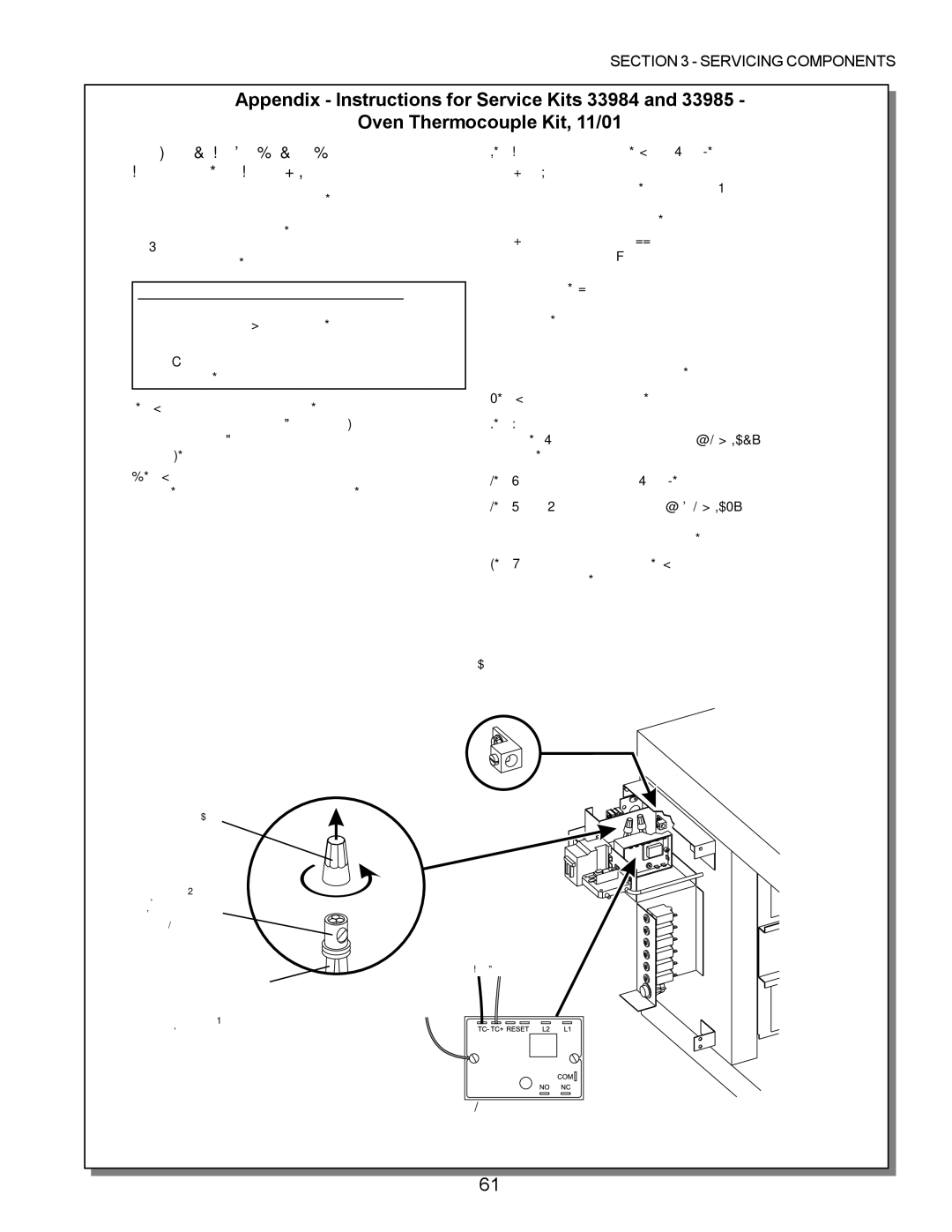 Middleby Marshall PS200, PS570, PS360, PS220, PS224 PS310 manual Thermocouple Wiring PS555 