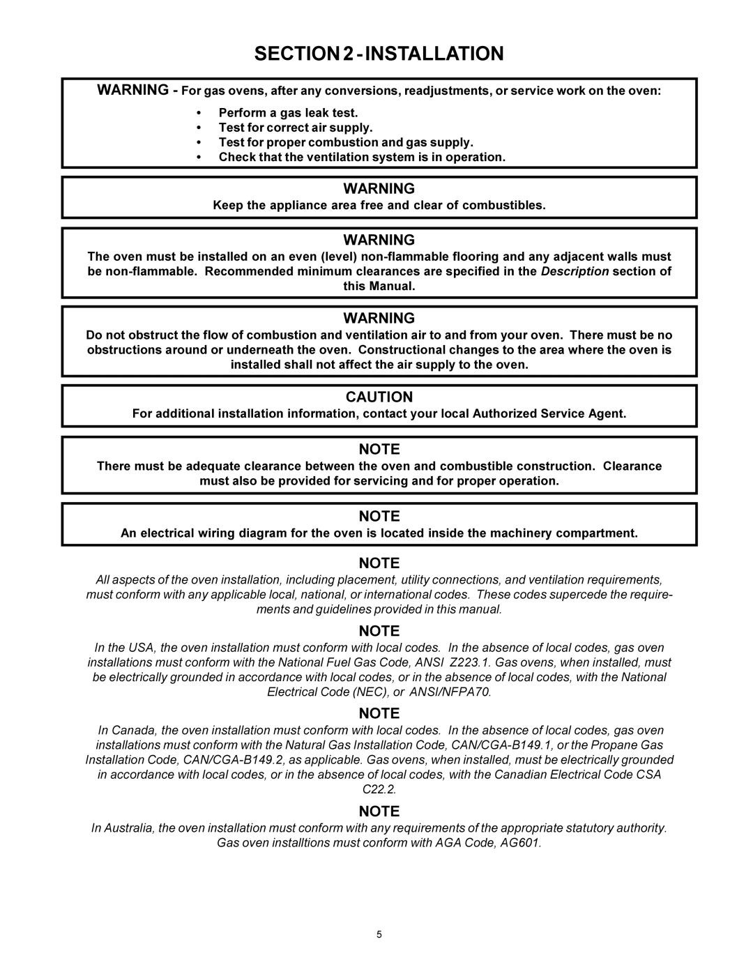 Middleby Marshall PS570S installation manual Installation 