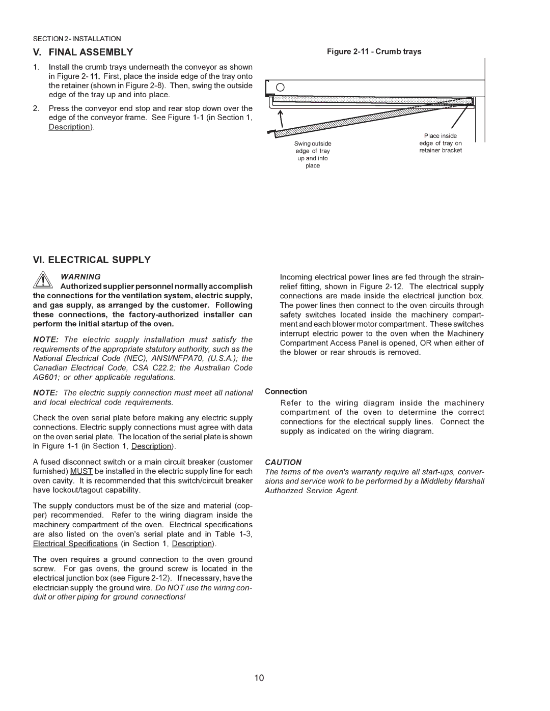 Middleby Marshall PS670 installation manual 