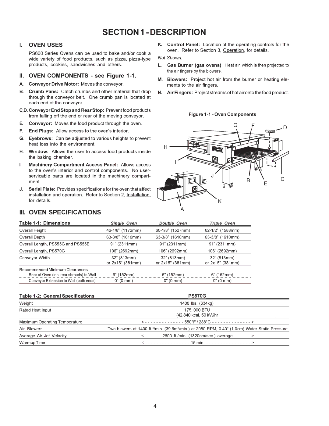 Middleby Marshall PS670 installation manual 