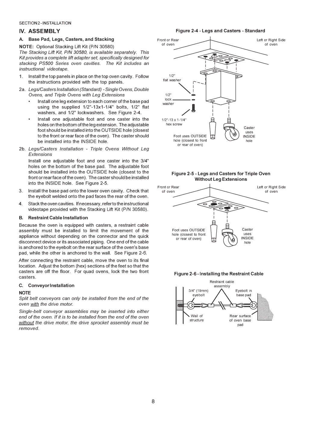 Middleby Marshall PS670 installation manual 