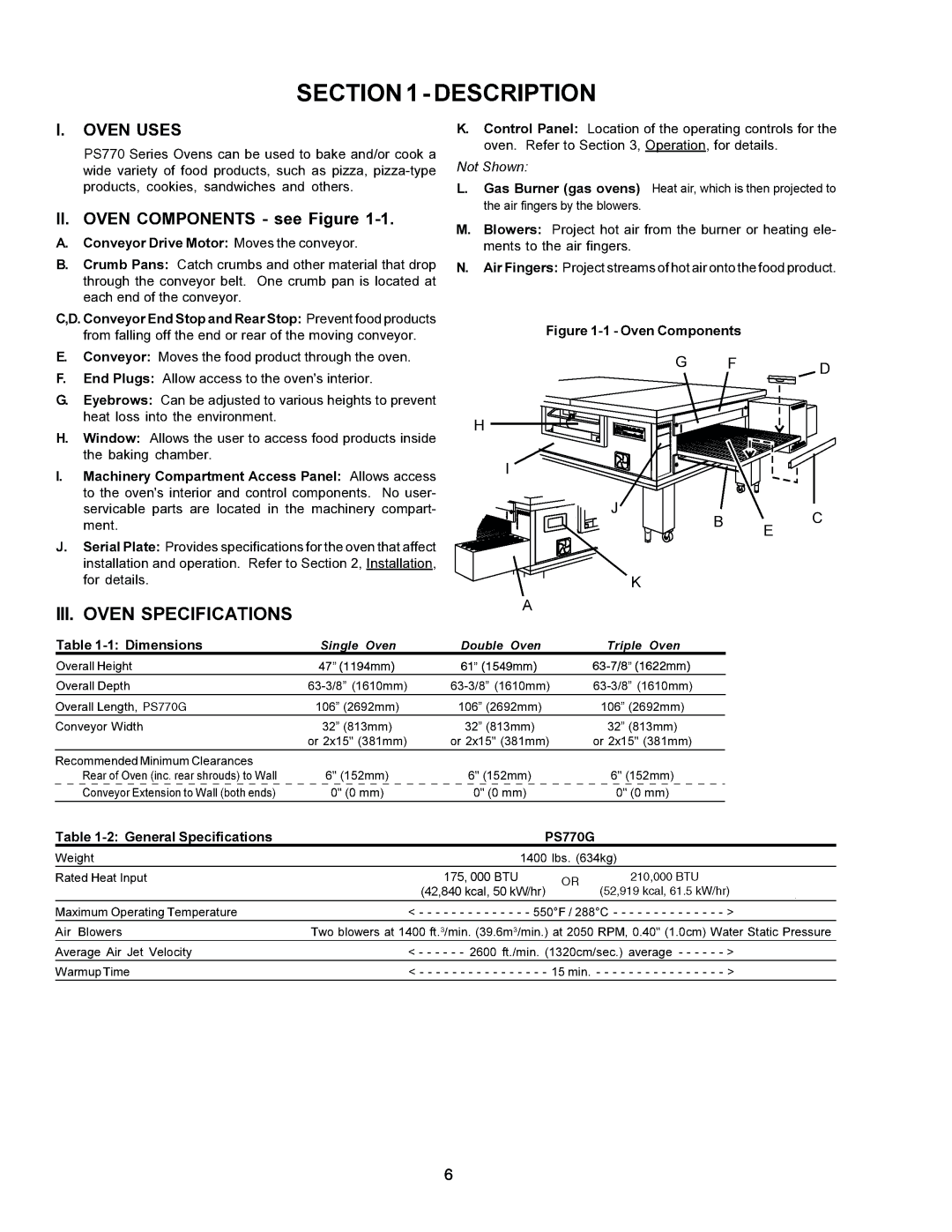 Middleby Marshall PS770G GAS installation manual 