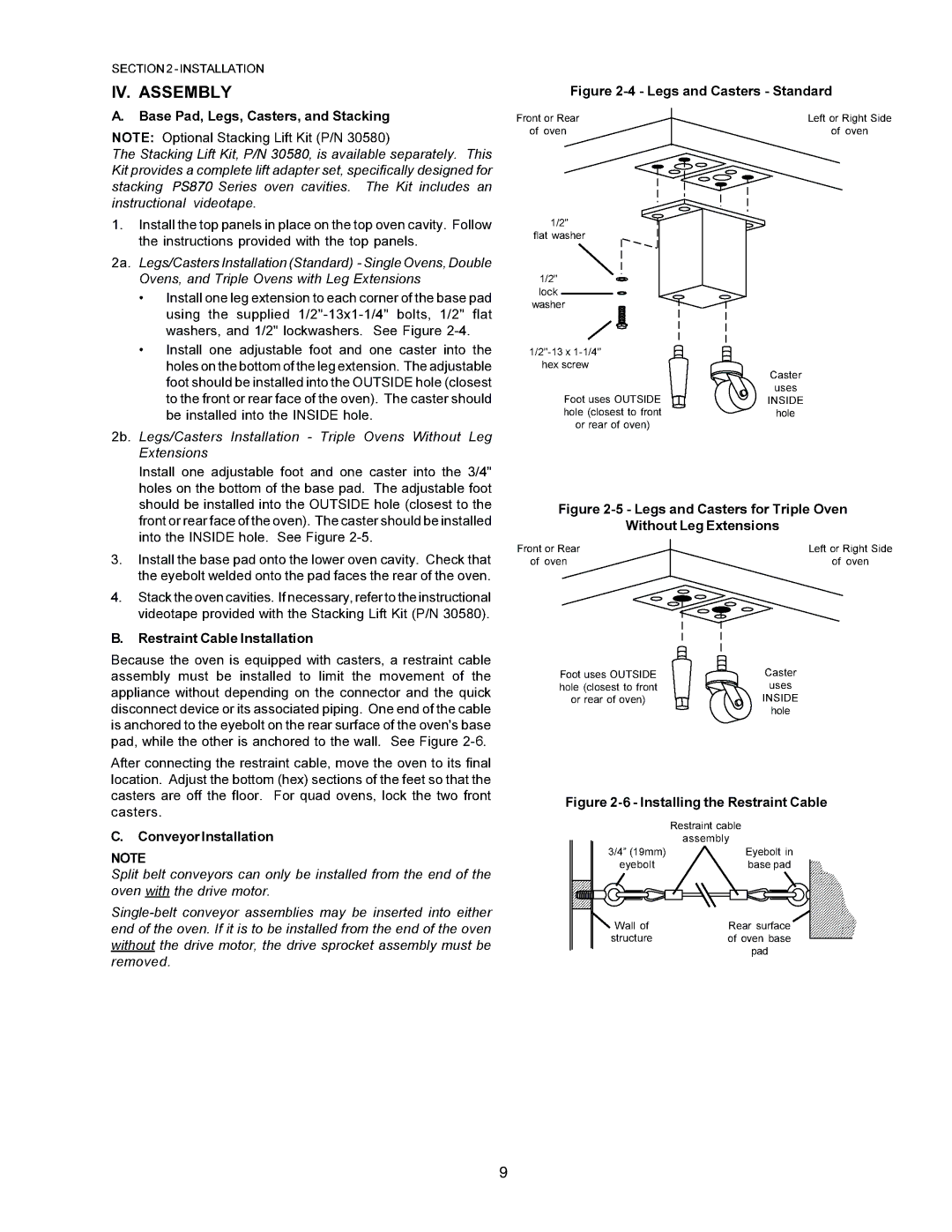 Middleby Marshall PS870G Gas installation manual 