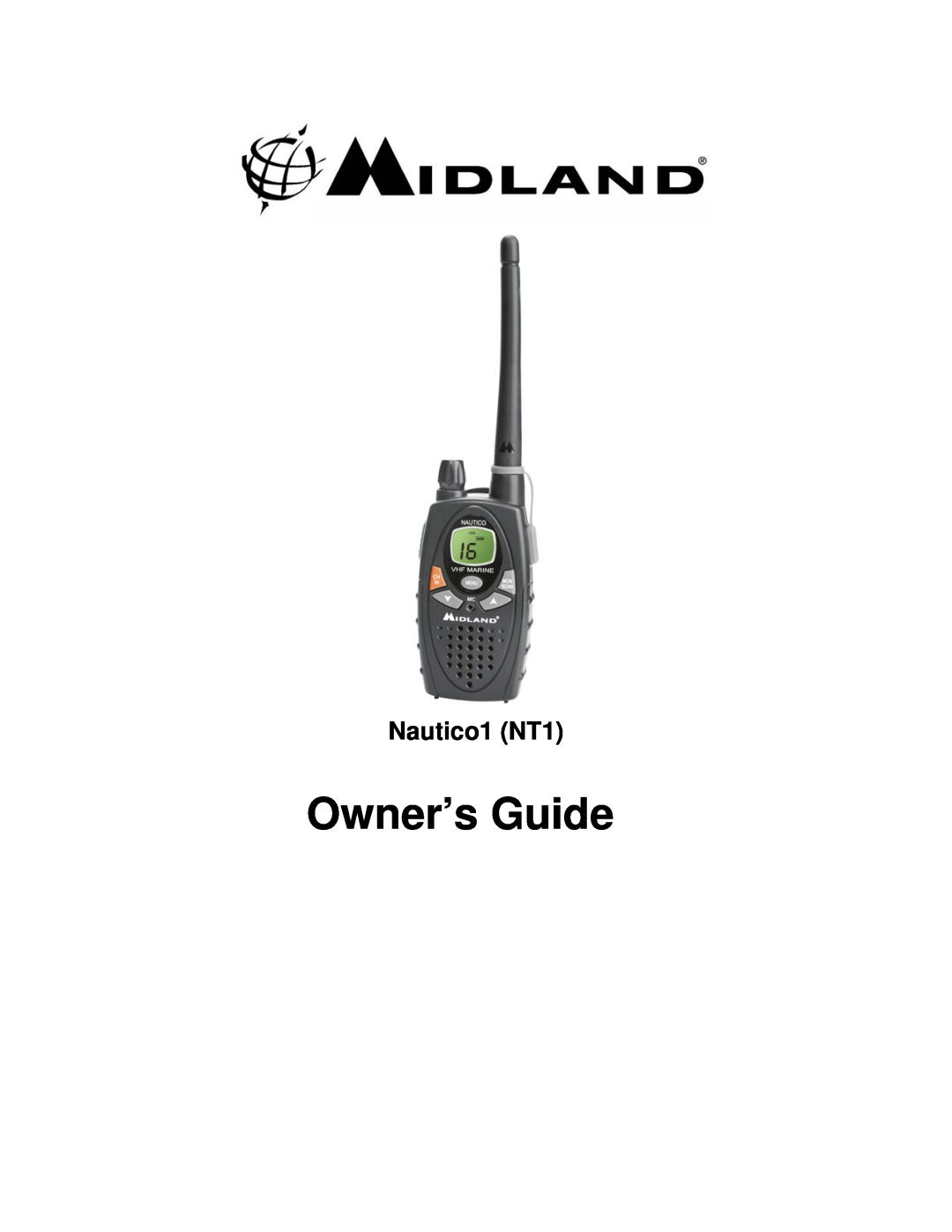 Midland Radio manual Owner’s Guide, Nautico1 NT1 