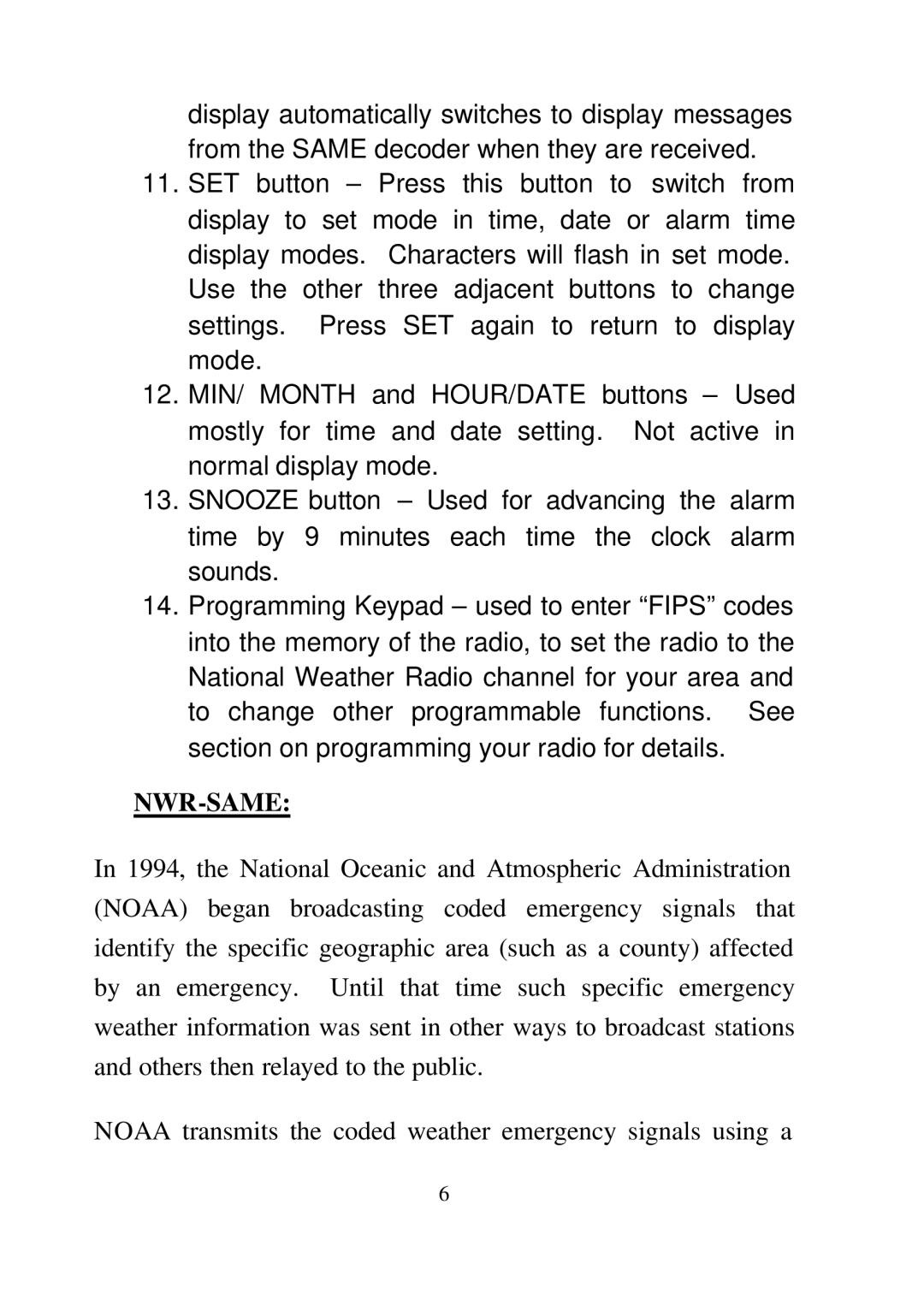 Midland Radio 74-200 manual Nwr-Same 