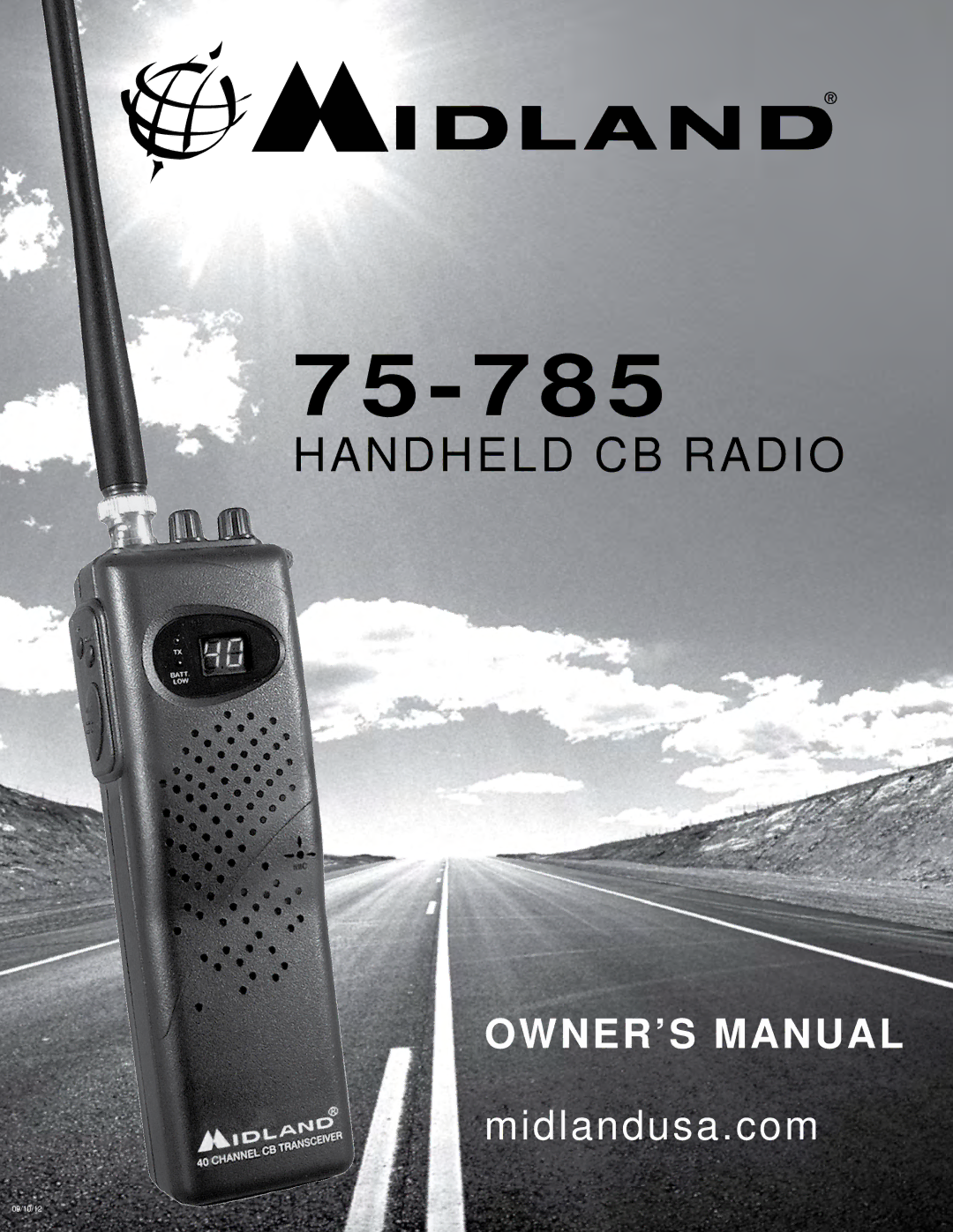 Midland Radio HANDHELD CB RADIO owner manual 75-785 