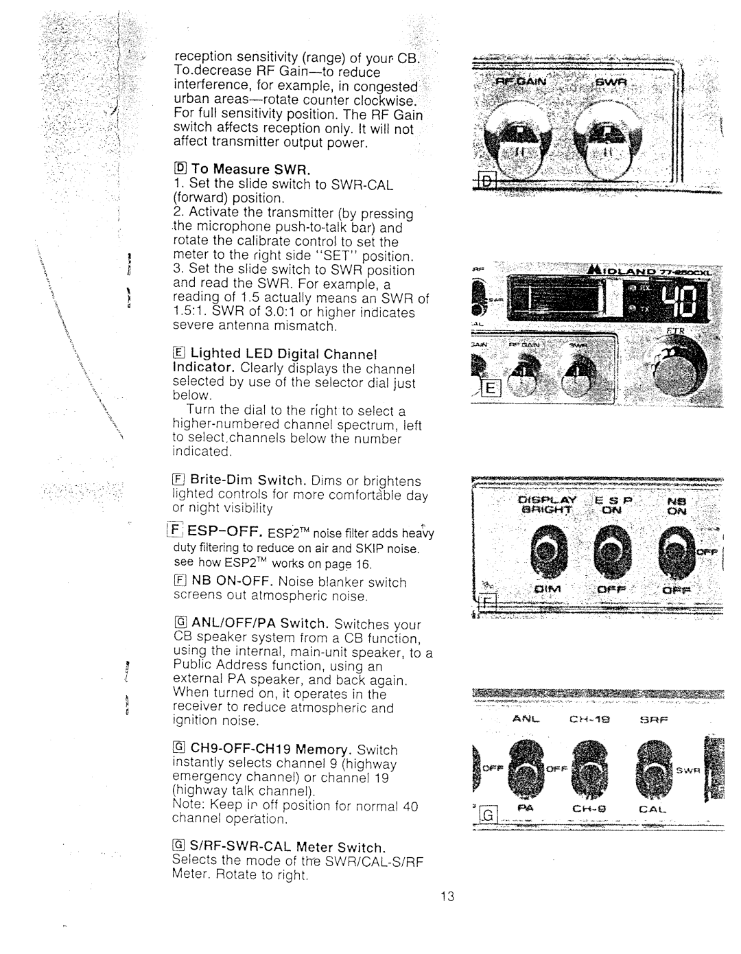 Midland Radio 77-250CXL manual 