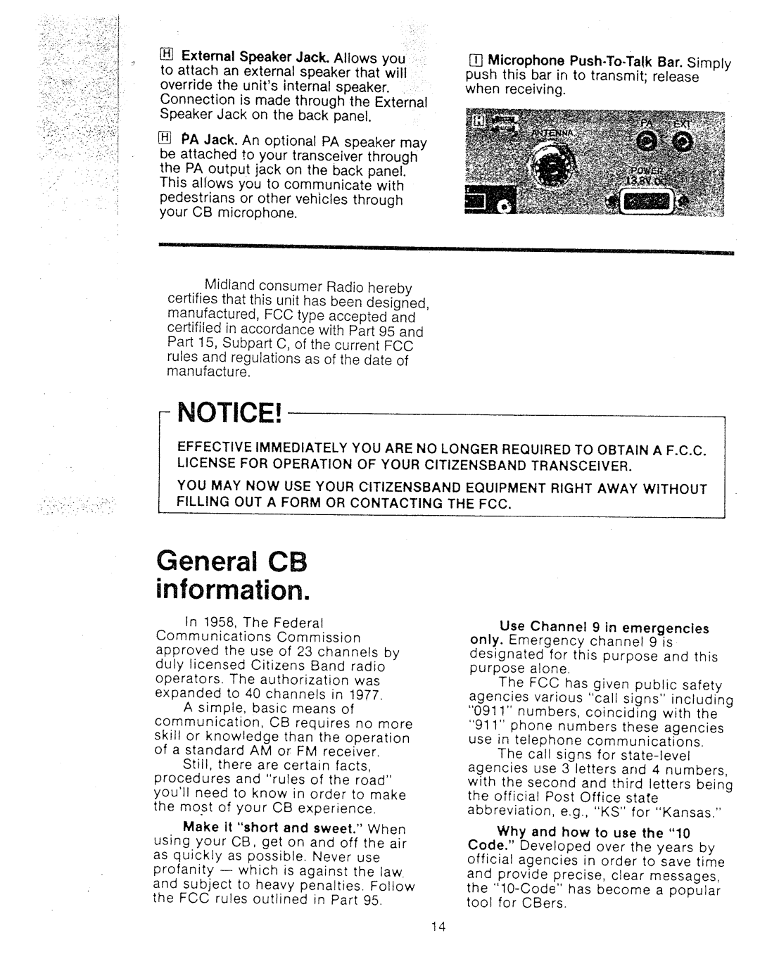 Midland Radio 77-250CXL manual 