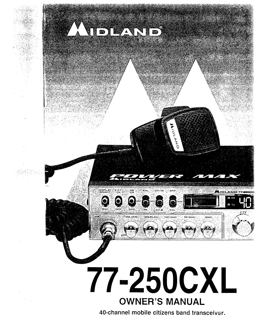 Midland Radio 77-250CXL manual 