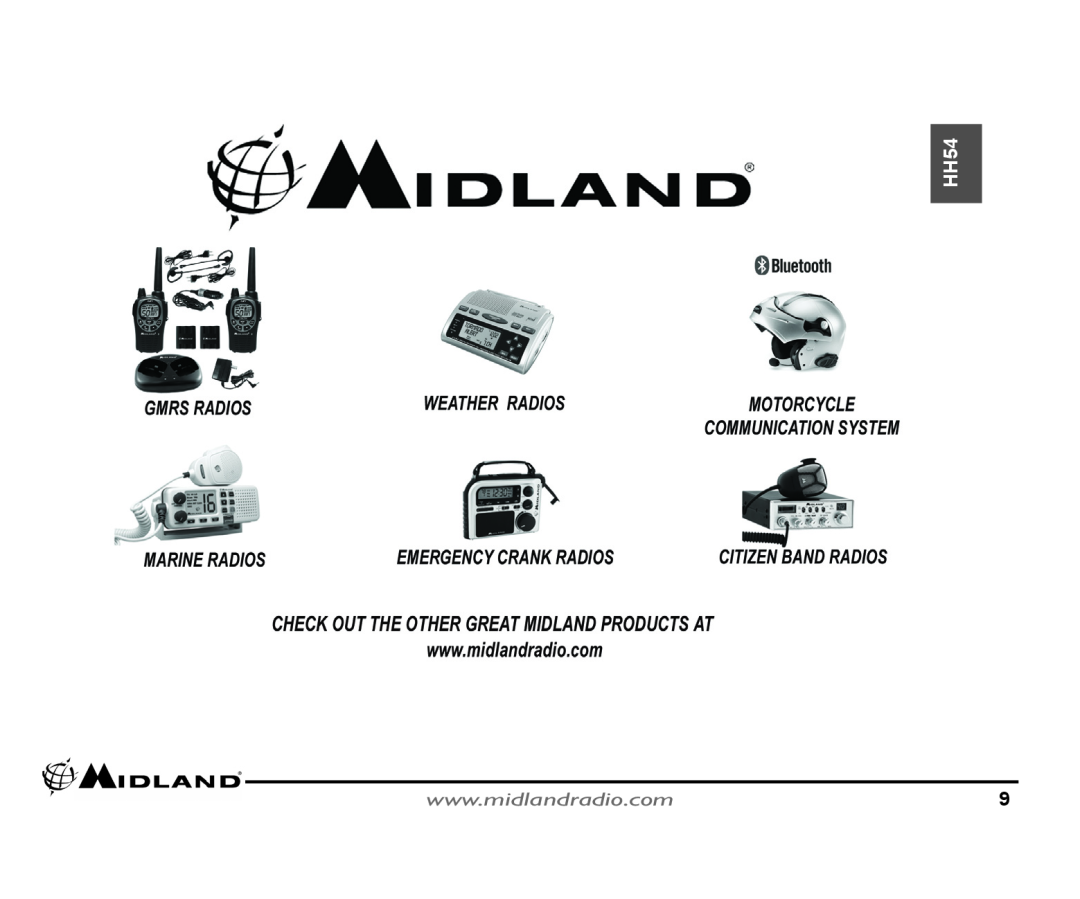 Midland Radio HH54 quick start 